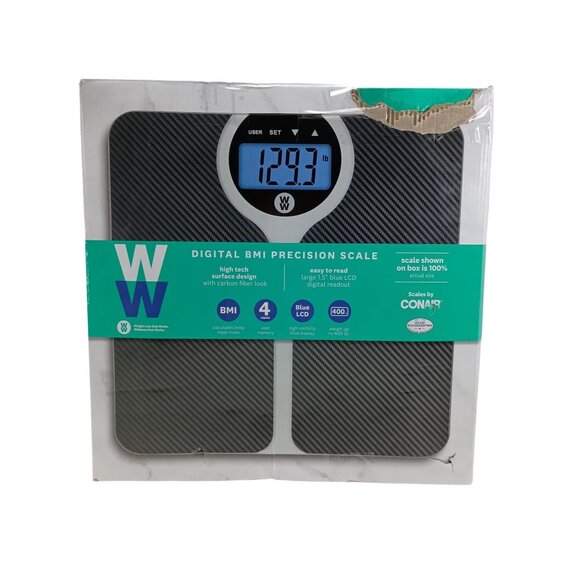 Weight Watchers Scales by Conair, Digital Scale W/ BMI  / Bathroom 400lbs - Picture 7 of 7